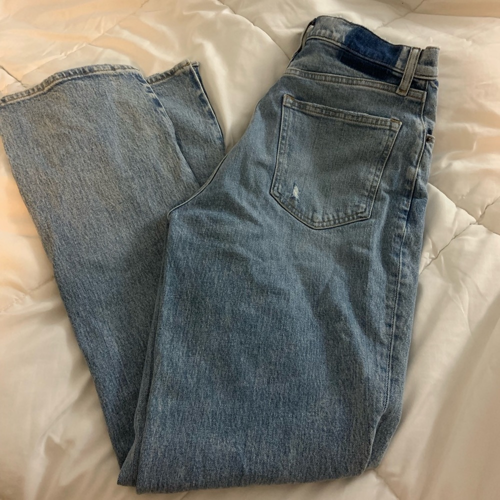 Abercrombie & Fitch The 90’s Straight Ultra High Rise Curve Love jeans